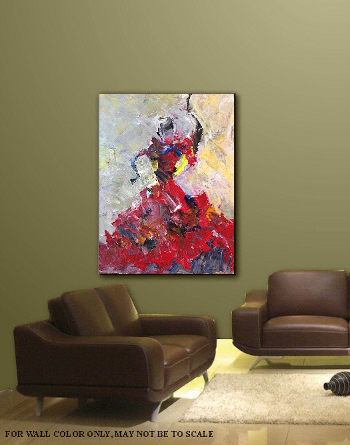 Wall Art Original Palette Knife Abstract Expressionism Figure Etsy