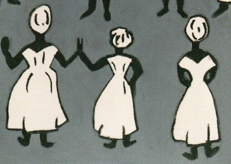 Wall Art Dancers Primitive figurative Home Decor abstract image 4