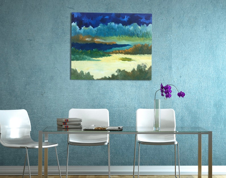 Contemporary Art Original Oil Painting Abstract Landscape - Etsy