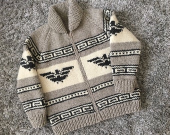 EAGLE Cowichan style sweater