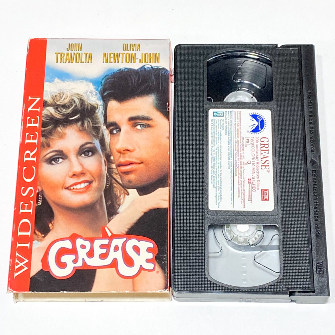 Grease VHS Classic Movie Preowned Video Cassette Tape Etsy