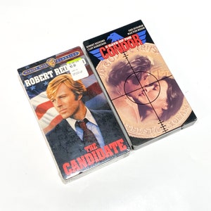 3 Days of the Condor & The Candidate - VHS lot of 2 Robert Redford Films - VHS Movie - VCR Tape - Cult Classic Film - Video Cassette Tape