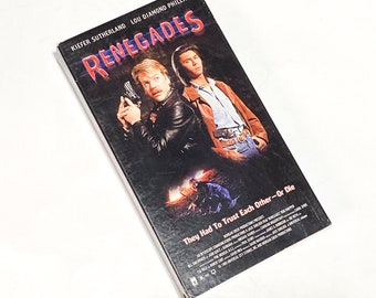 Renegades - Kiefer Sutherland - Lou Diamond Phillips - Classic Adventure VHS - Vintage 80s Film - Cult Classic Movie - Pre-owned - Very Good