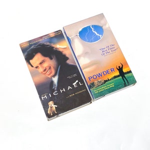 Michael & Powder - VHS Movie lot of 2 - VCR Tape - Cult Classic Film - Video Cassette Tape - Pre-owned - Very Good Condition