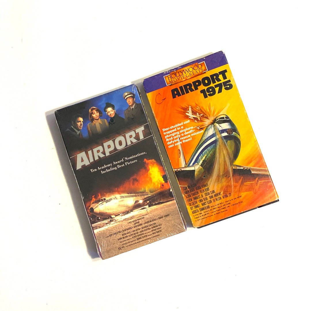 Airport and Airport 1975 Disaster Movies VHS Tapes Film Video Etsy