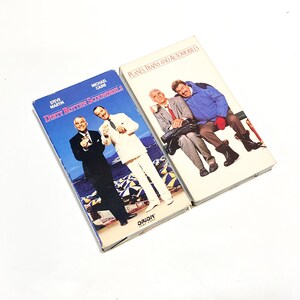 Dirty Rotten Scoundrels & Planes Trains Automobiles - VHS Movie lot of 2 - VCR Tape - Video Cassette Tape - Cult Classic Film - Pre-owned