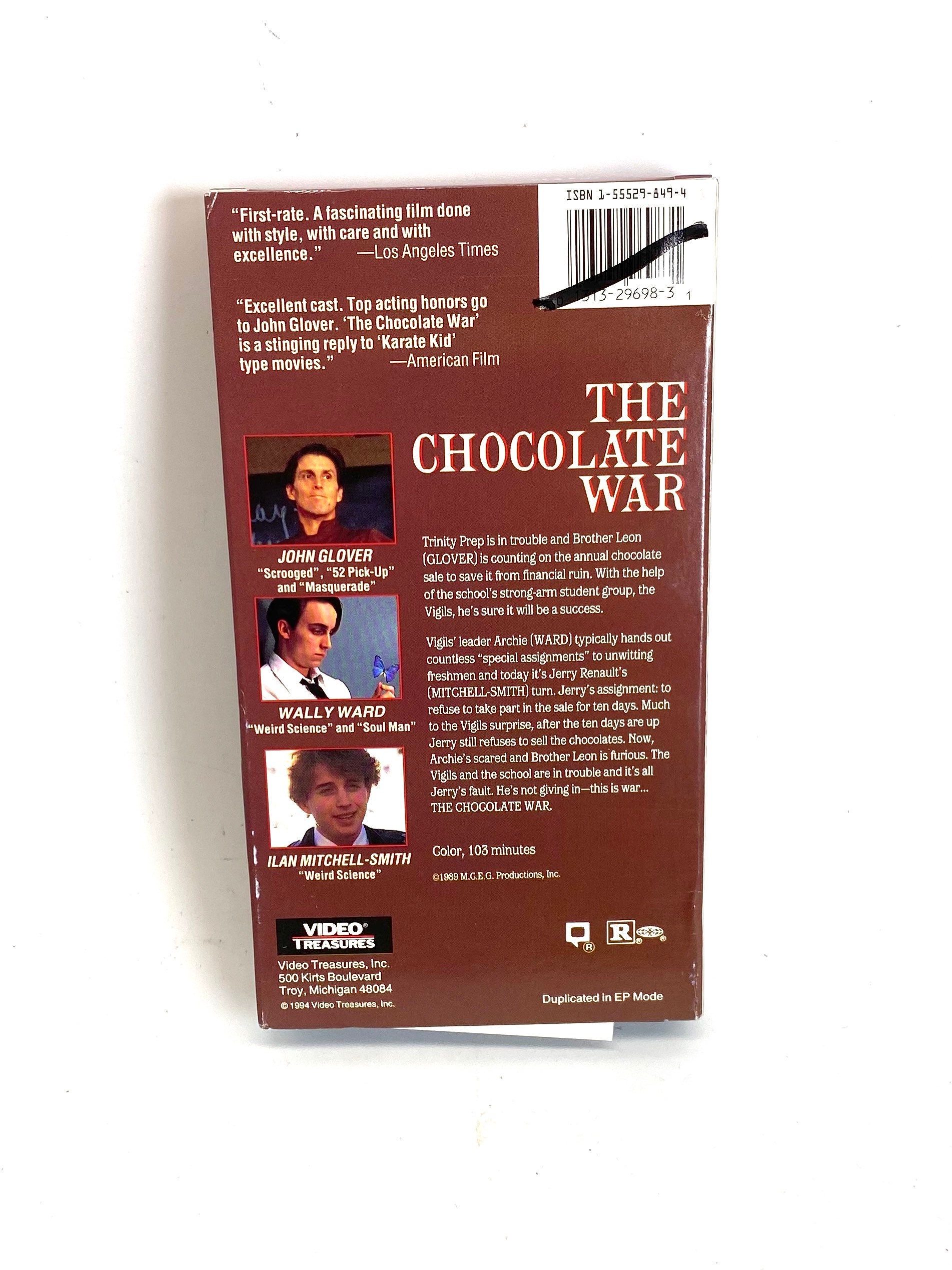 The Chocolate War VHS Movie Video Cassette Preowned Video Etsy UK