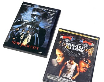 New Jack City - Hustle & Flow - DVD Lot of 2 - Urban Crime Drama - Cult Movies - Movie Night Set