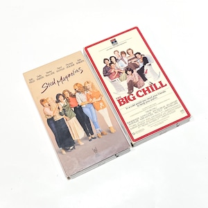 Steel Magnolias & The Big Chill - VHS Lot of 2 - VCR Tape - Video Cassette Tape - Cult Classic Film - Pre-owned - Very Good Condition