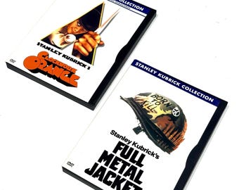 A Clockwork Orange & Full Metal Jacket - Stanley Kubrick - DVD Lot of 2 - Classic Films - Cult Cinema
