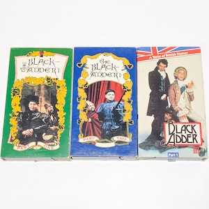 Black Adder - 3 VHS Classic Movies - Pre-owned Video Cassette Tape - Very Good Condition - Comedy VHS