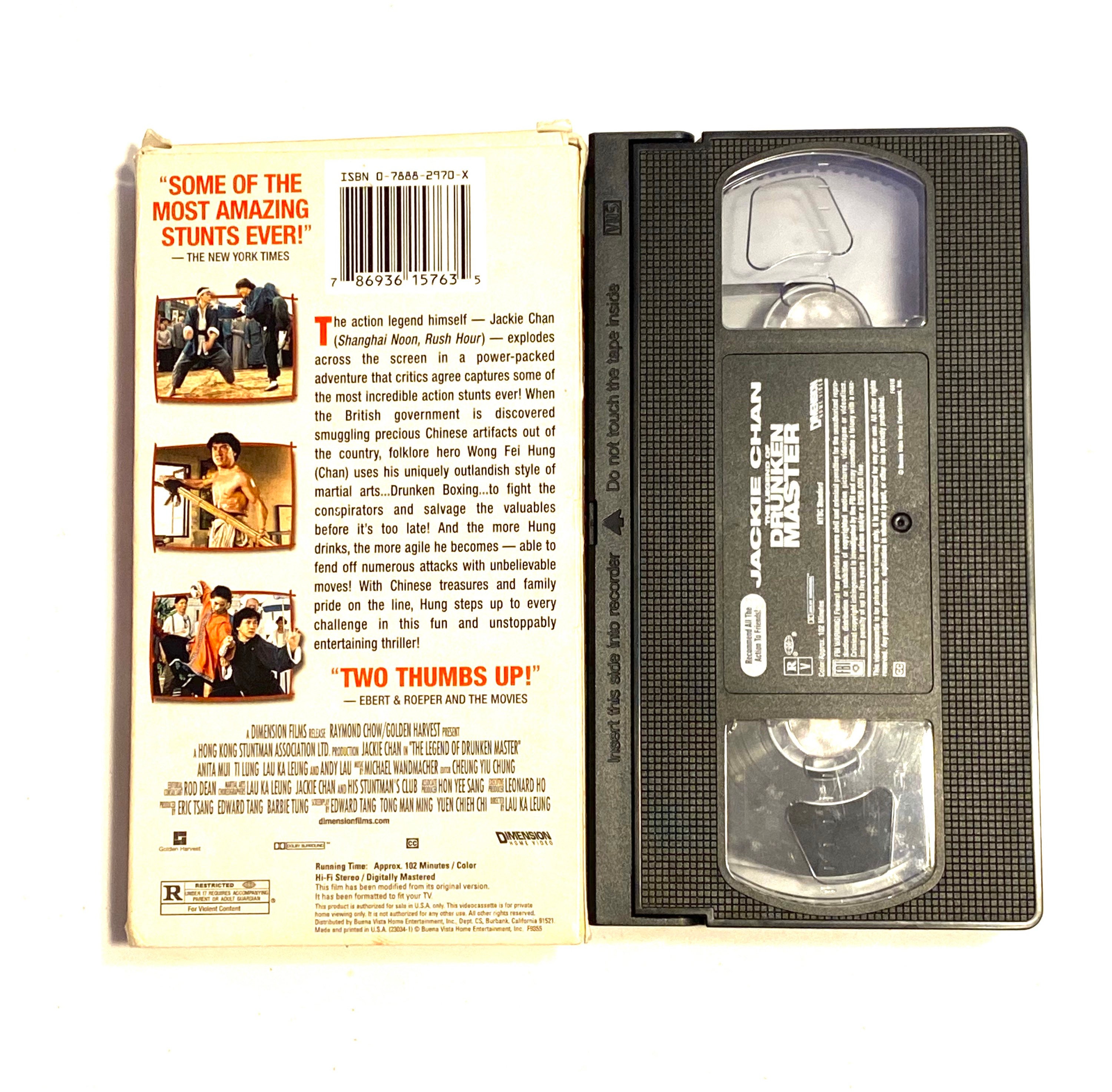 Jackie Chan VHS Lot of 4 - Legend of Drunken Master