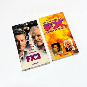 FX & FX2 - VHS Classic Movie lot of 2- Pre-owned Video Cassette Tape - Very Good Condition