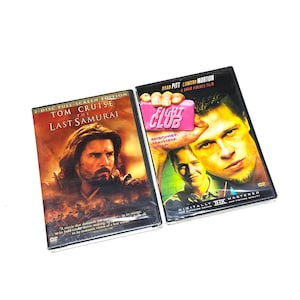 Fight Club & Last Samurai - New DVD Lot of 2 Sealed Movies - Cult Classic Films - Excellent Condition