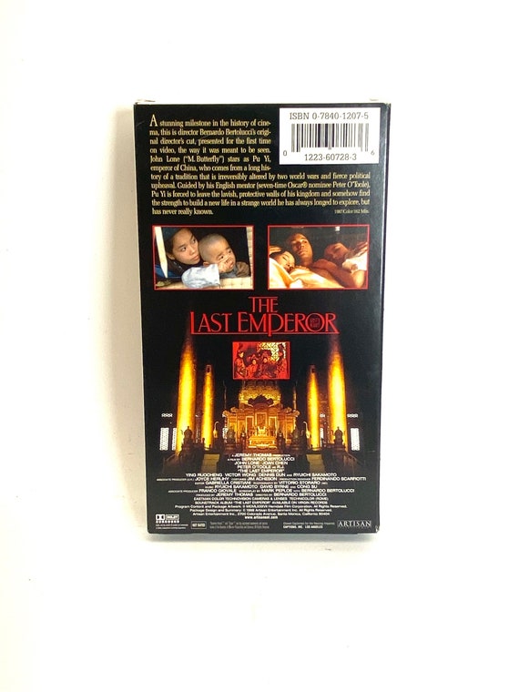The Last Emperor VHS Bernardo Bertolucci Movie Video - Etsy