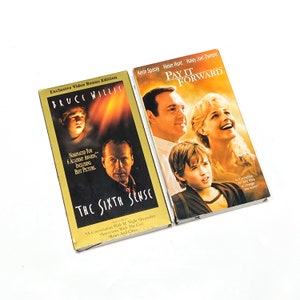 The Sixth Sense & Pay it Forward - VHS Movie lot of 2 - VCR Tape - Cult Classic Film - Video Cassette Tape - Pre-owned - Very Good Condition