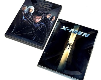 X-Men & X2 X-Men United - DVD Lot of 2 - Action Sci Fi - Superhero Movies - Vintage DVDs
