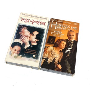 Age of Innocence & Howards End - Vintage VHS Lot of 2 - Rare Collectible, Nostalgic Retro Film - Cult Classic Movie - Pre-owned - Good