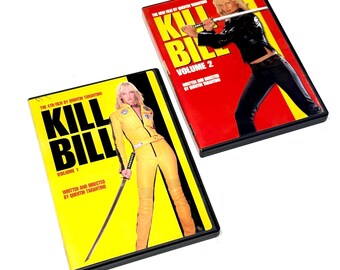 Kill Bill Vol 1 & Vol 2 - DVD Lot of 2 - Quentin Tarantino - Action Crime - Cult Classics