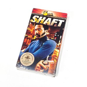 Shaft - Blaxploitation - Vintage VHS - NEW Sealed - Movie Rare Retro Film Collectible - Classic Nostalgia - VHS Tape Gift