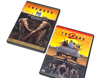 Tremors & Tremors 2 Aftershocks - Horror DVD Lot of 2 - Monster Movie - Creature Feature - Cult Classics