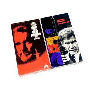 Hunt for Red October & Patriot Games - VHS Movie lot of 2 - VCR Tape - Video Cassette Tape - Cult Classic Film - Pre-owned - Very Good