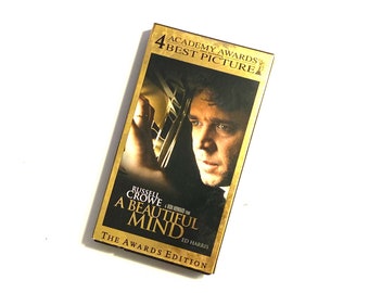 A Beautiful Mind VHS - Award-Winning Drama Film - Pre-owned Video Cassette - Very Good Condition