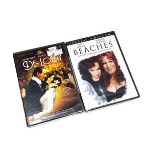 Beaches & De-Lovely - New DVD Lot of 2 Sealed Movies - Cult Classic Films - Excellent Condition