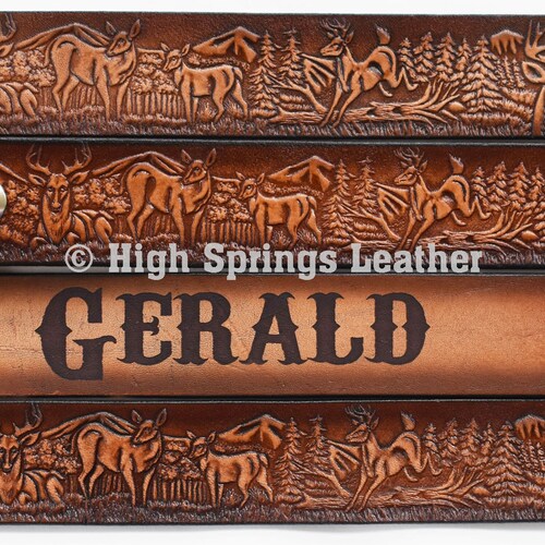Personalized Leather Belt Engraved Leather Name Belt Custom