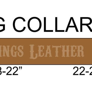 May include: Diagram showing how to measure a dog collar, including the buckle. The diagram shows a brown leather collar with a silver buckle and multiple holes for adjusting the size. The collar is labeled with sizes 16-20 inches, 18-22 inches, and 22-26 inches. The text "HIGH SPRINGS LEATHER" is printed on the collar. An example measurement is shown with a line indicating a size of 16 inches.