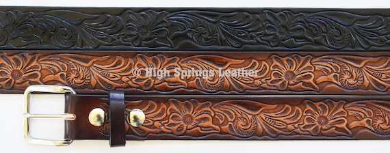 RRL DOUBLE RL Embossed Garrison Belt 32 Inches #EF ZGA | eBay