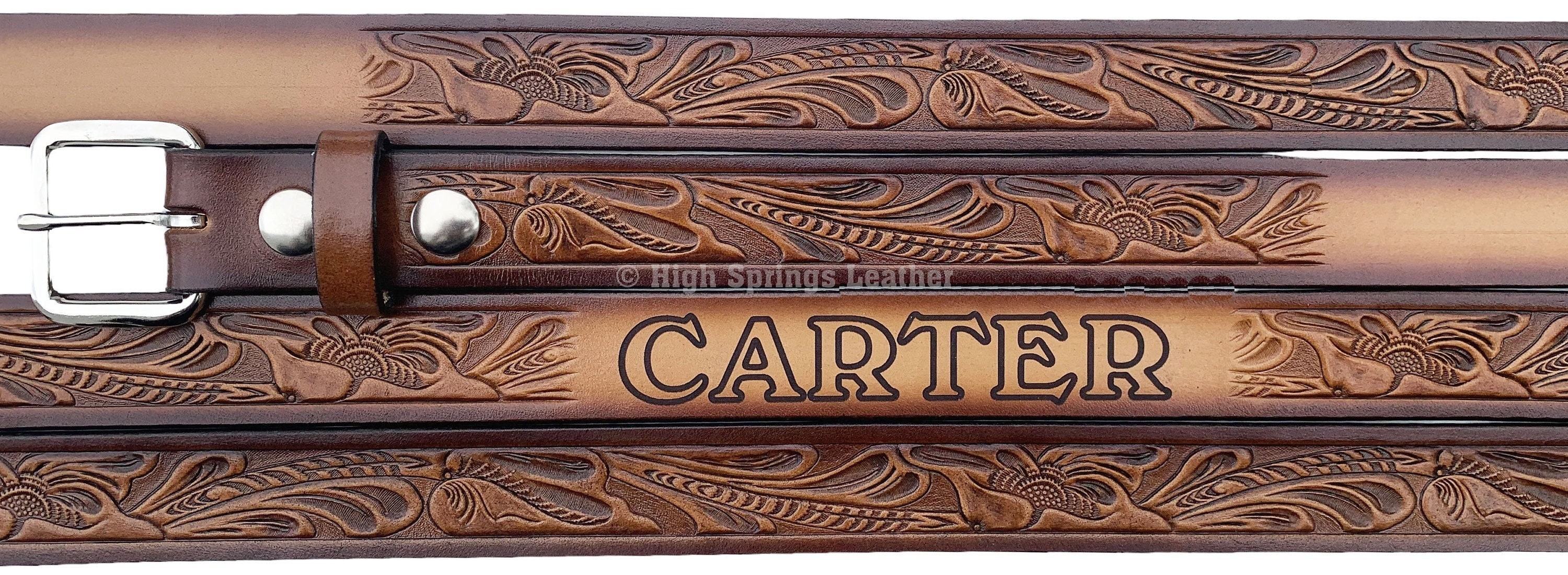 Personalized Western Belts Kids Etsy