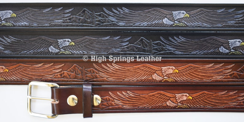 eagle leather belt