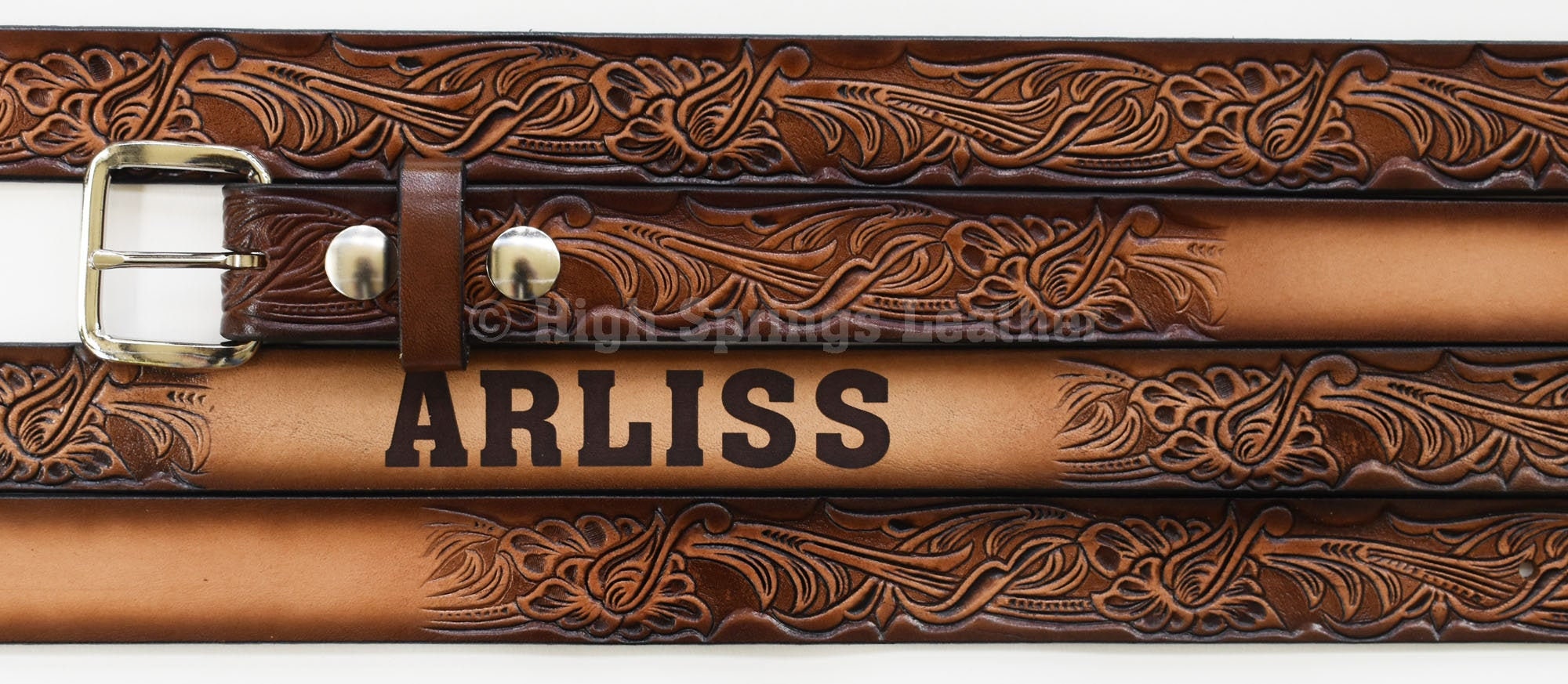 ◆LCDC◆ WESTERN CRACK LEATHER BELT LCDSAABT22050 Custom Belts – Trail's End Saddle Shop
