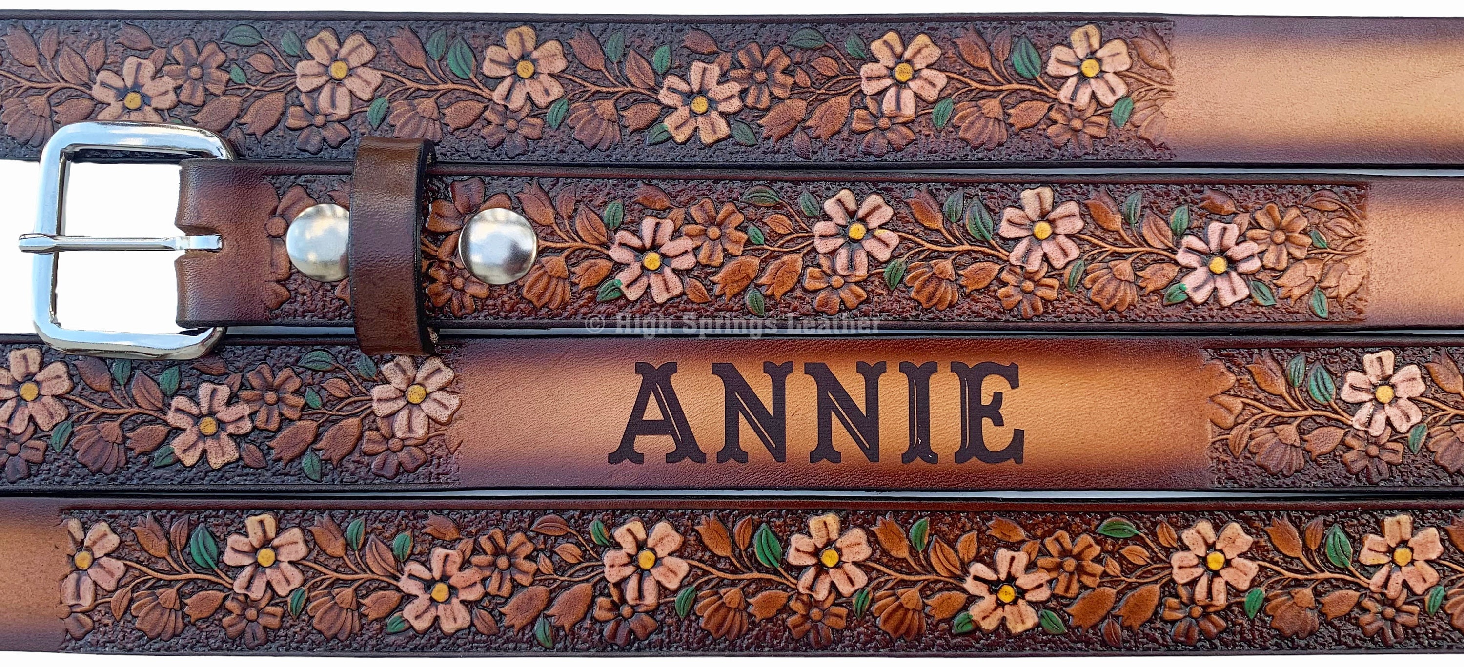 ladies brown belt
