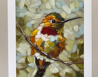 IMPRESIÓN Colibrí IMPRESIÓN de Bellas Artes. *NOTA Detalles de envío.