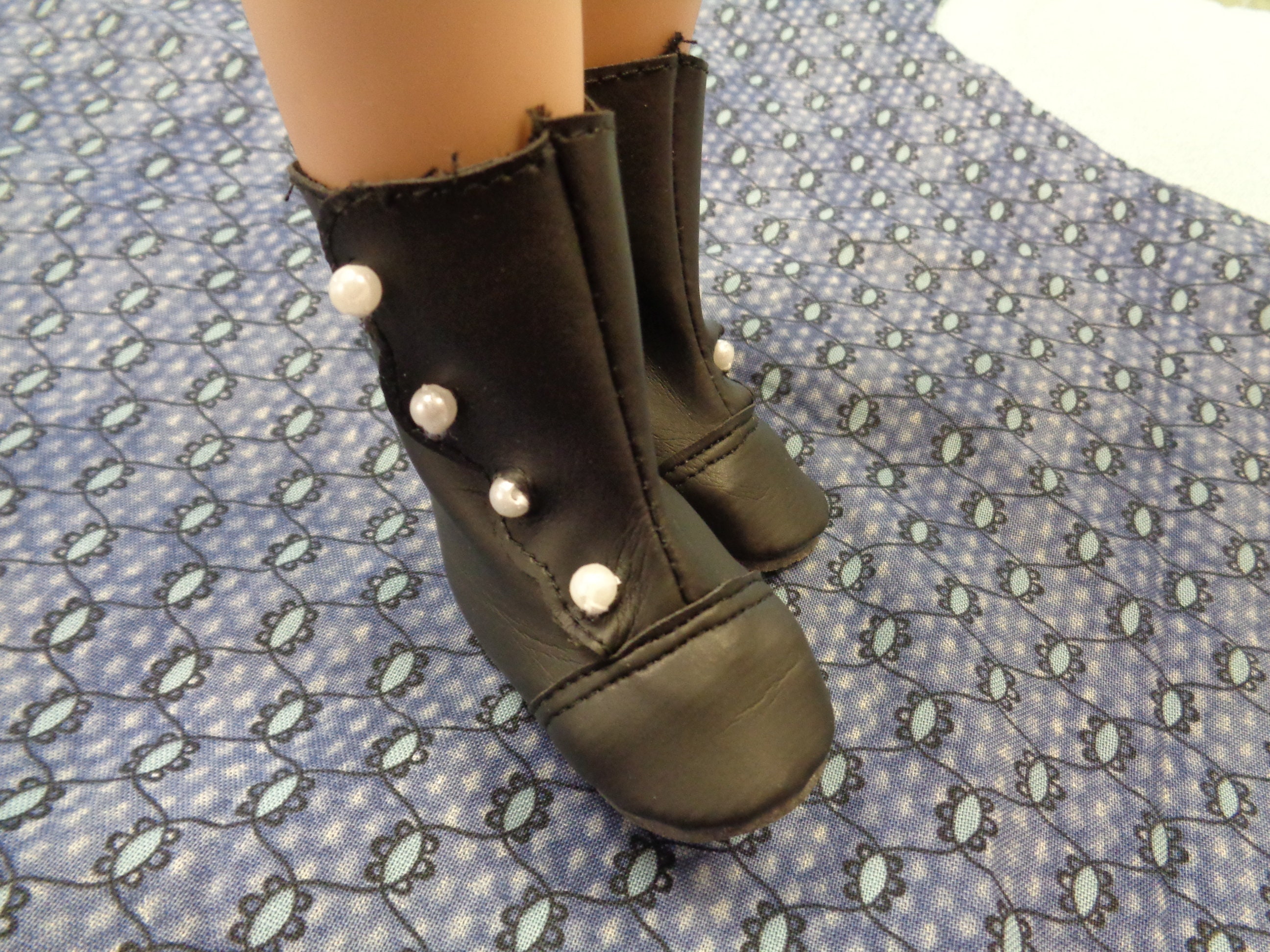 Black Vintage DOLL Victorian Boots for 16 Inch Dolls Fits Etsy