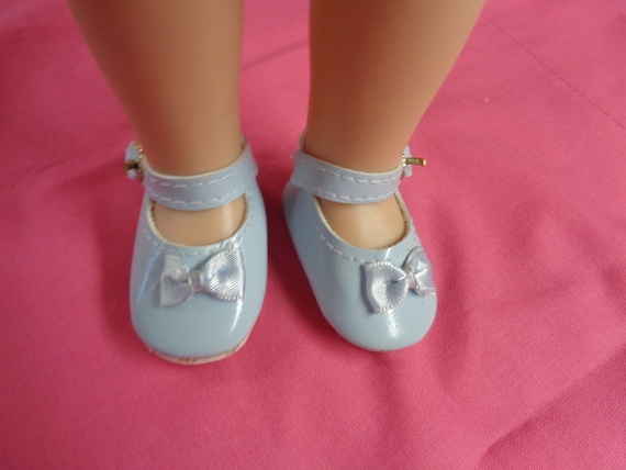 Patent Blue Mary Jane Shoes 14/" Doll Clothes Fit American Girl Wellie Wishers