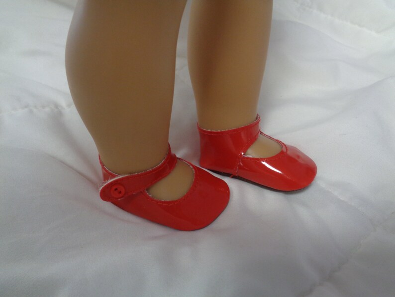 red patent mary jane shoes