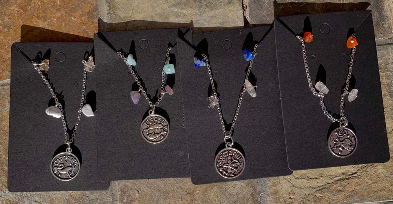 20 inch Zodiac Crystal Necklaces