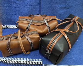 Bolsa de lona de piel de búfalo hecha a medida