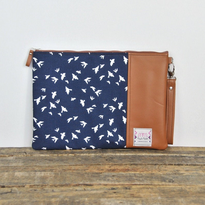 Leather Laptop Case Macbook Case Laptop Bag Womens Laptop Sleeve Macbook Air Case Macbook Pro Case Recycled Leather HP Pavilion Case