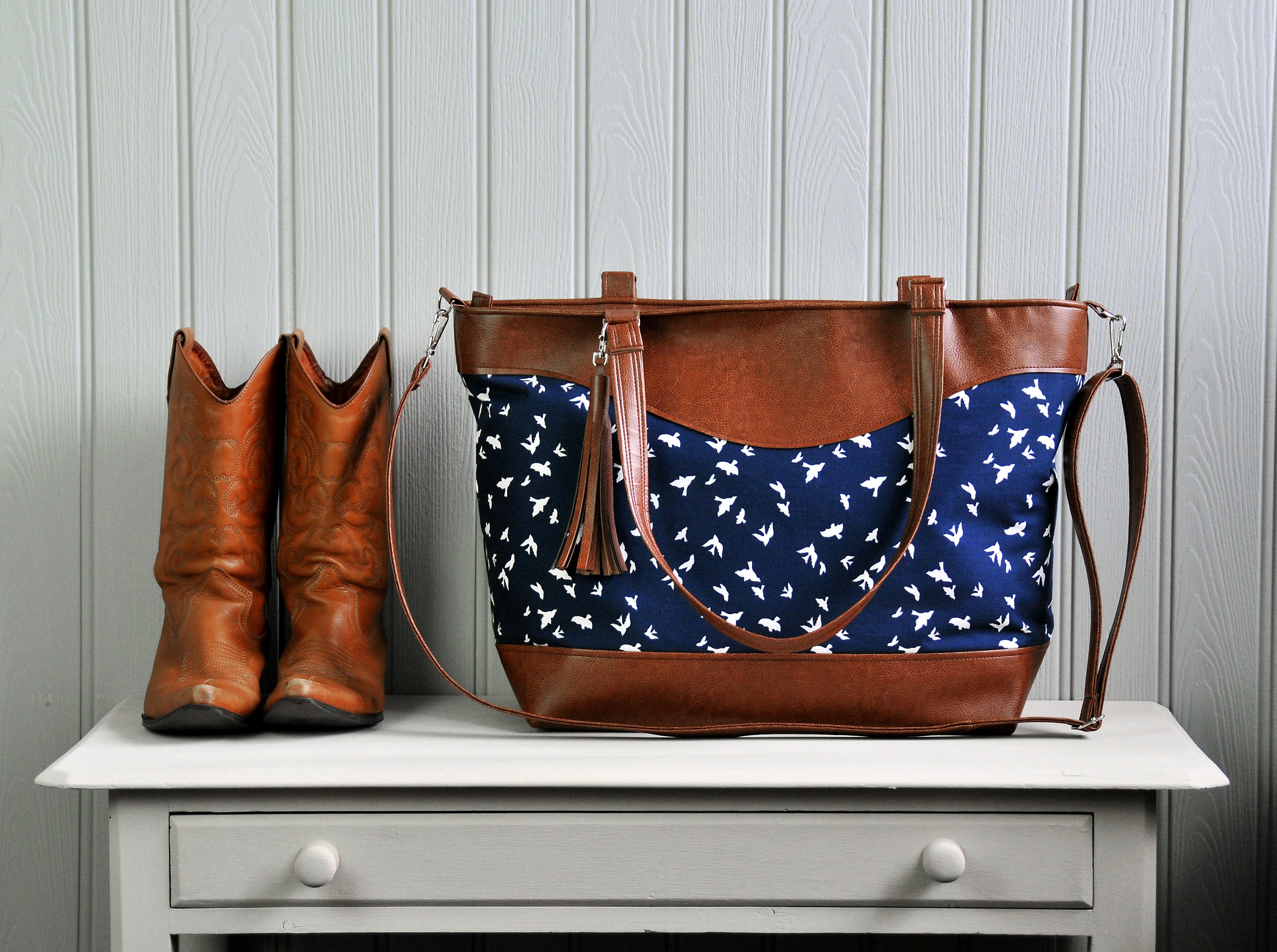 womens leather overnight bag