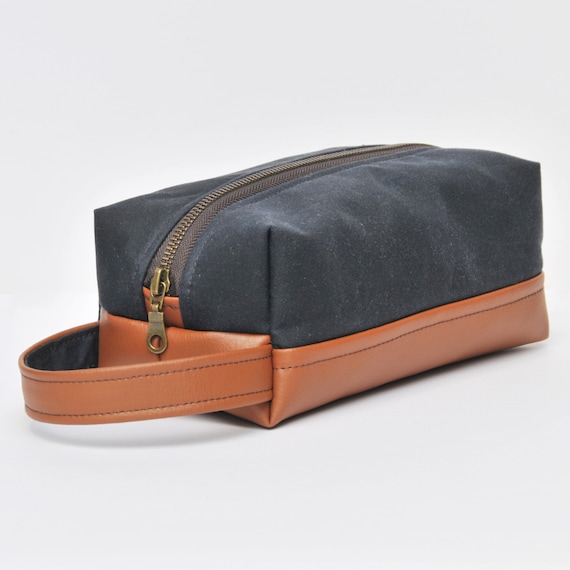 Dopp Kit for Men Dopp Kit Wash Bag for Men Recycled Leather Etsy