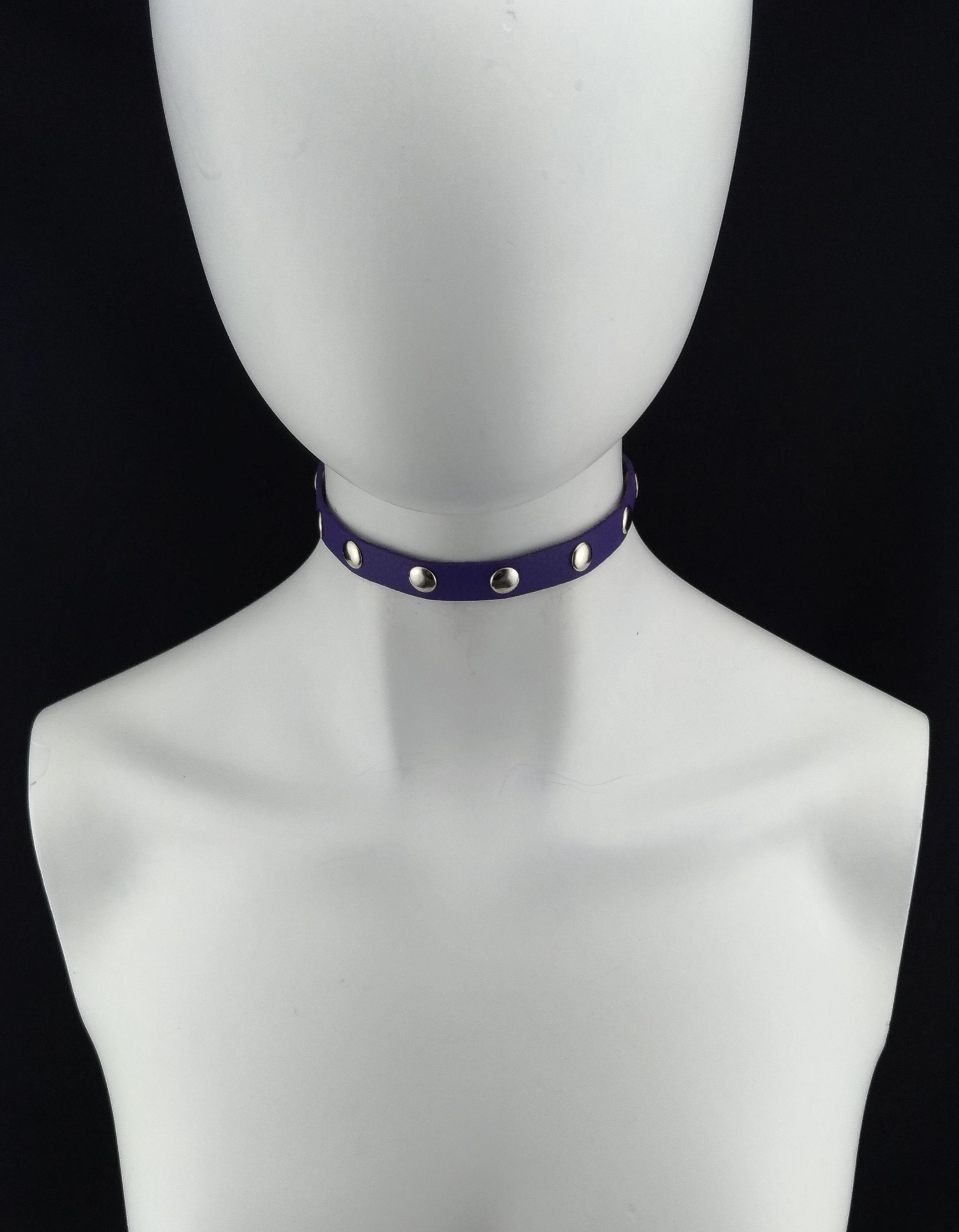 Thin Choker Genuine Leather Small Fashion Choker Collar Etsy UK