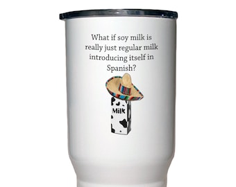 Soy Milk 20 Oz Polar Camel White Travel Mug