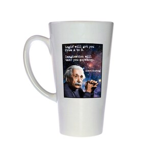 Albert Einstein Quote- 17 oz Tall Latte Geek Mug