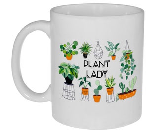 Plant Lady 11 Ounce Funny Gardening Coffee or Tea Mug