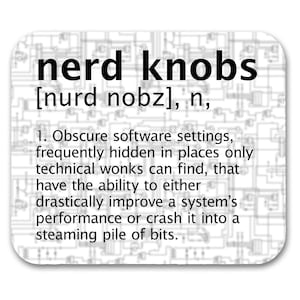 Nerd Knob Definition Mouse Pad