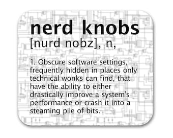 Nerd Knob Definition Mouse Pad